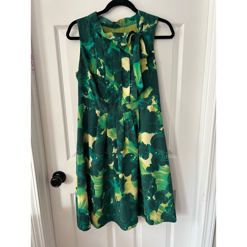 Merona Green Patterned Dress
